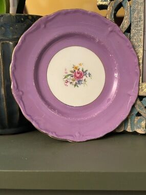 Vintage Paragon England 6” Porcelain Plate, fair condition, Double Royal warrant